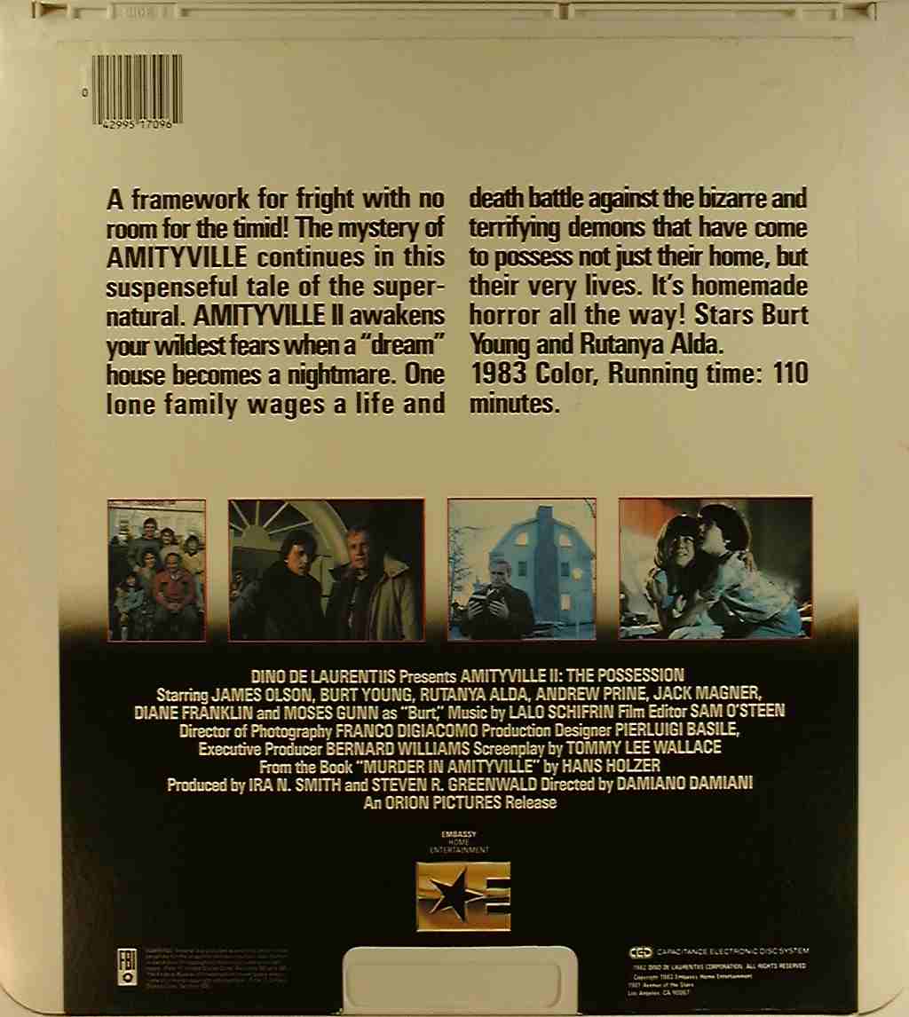 CED title precursor to the Blu-ray DVD movie disc format