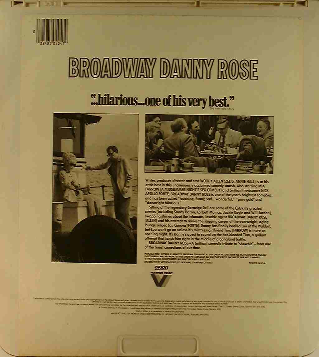 CED title precursor to the Blu-ray DVD movie disc format