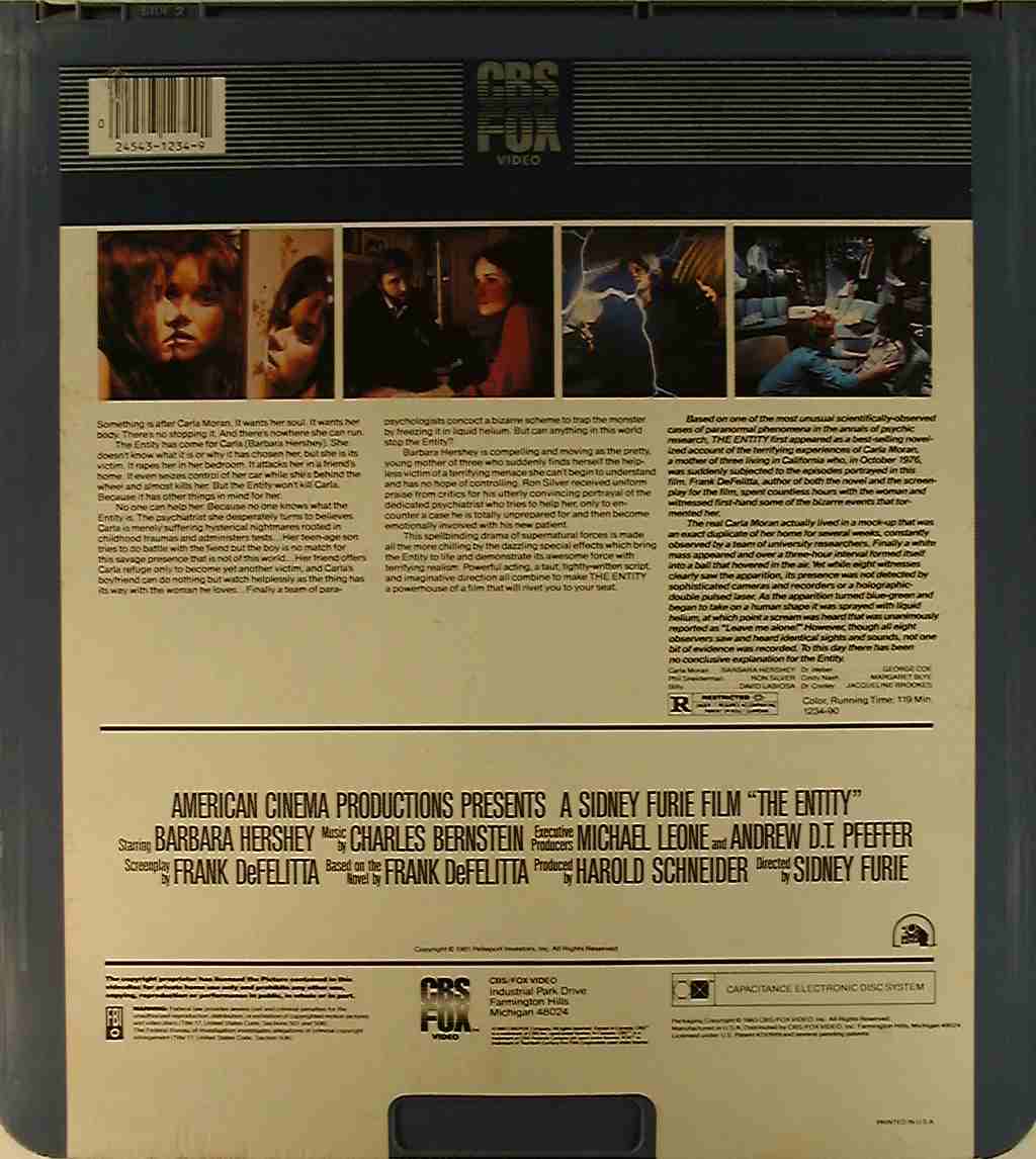 CED title precursor to the Blu-ray DVD movie disc format