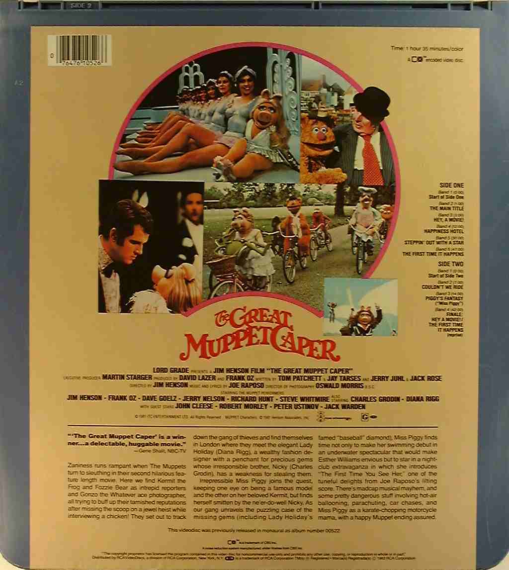 CED title precursor to the Blu-ray DVD movie disc format