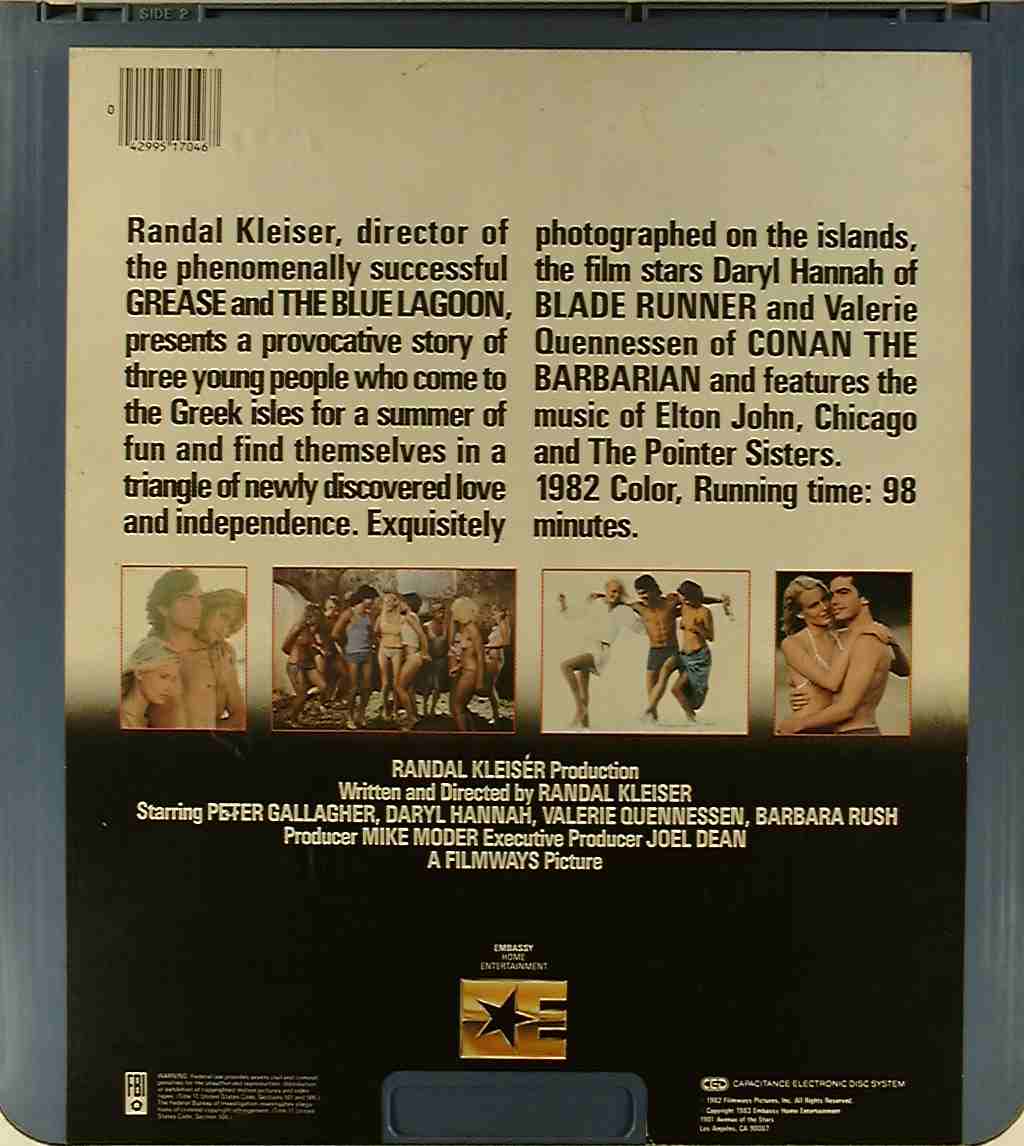 CED title precursor to the Blu-ray DVD movie disc format