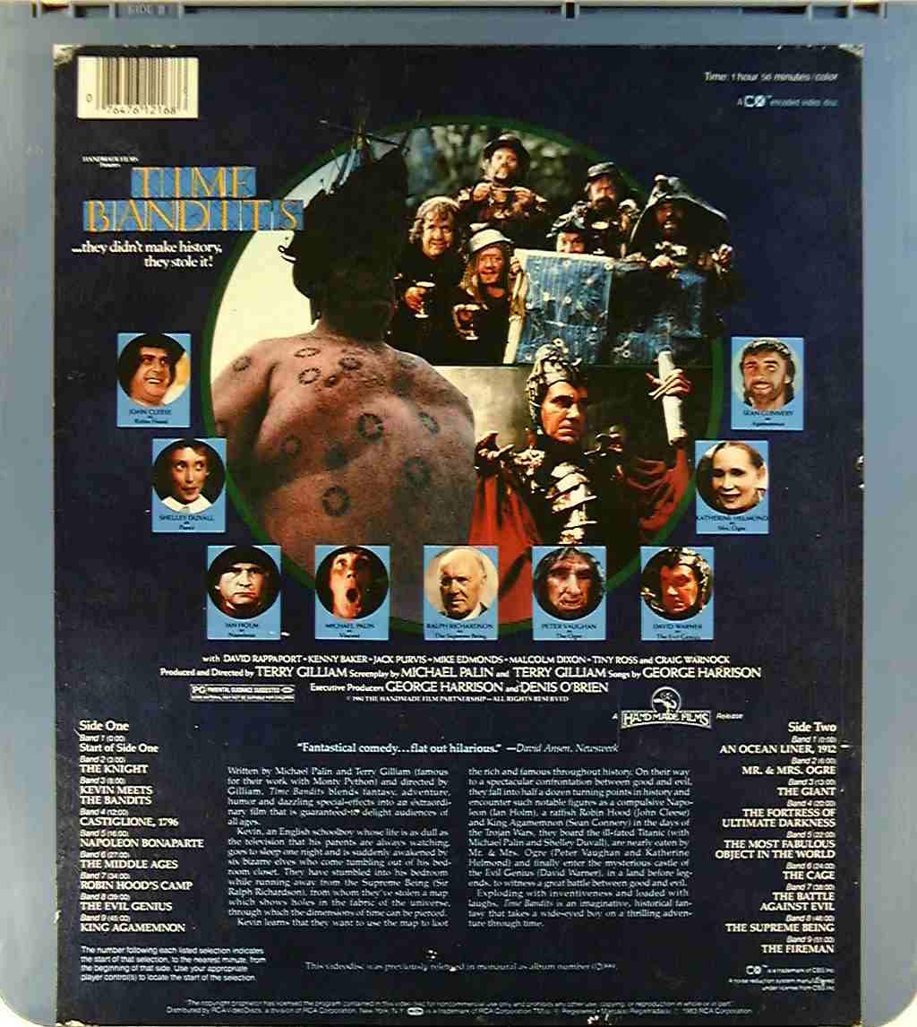 CED title precursor to the Blu-ray DVD movie disc format